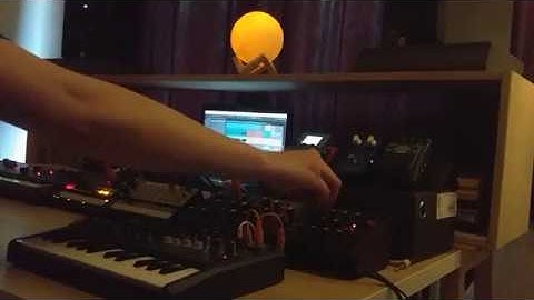 Live jam #2 - liquid arps - Arturia Microbrute, Behringer Model D, Volca beats, Zoom MS-70CDR