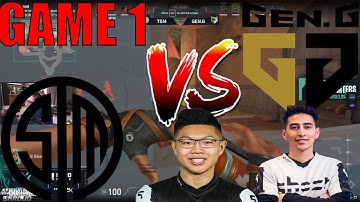 SHROUD REACTS TO GENG VS TSM GAME 1 | VCT CHALLENGERS : NA