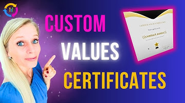 Add Custom Values To Certificates on GOHIGHLEVEL #ghl #gohighlevelreviews #gohighleveltutorial