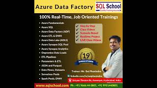 Upskill yourself today !At SQL School, we provide 100% Practical Trainings with Real-world Projects.
