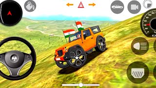 INDIA KA TOP MODEL 🇮🇳MODIFIED ThAR 😈 orange 🧡 COLOUR 😈SIMULATOR 3D 💥 NEW MODEL
