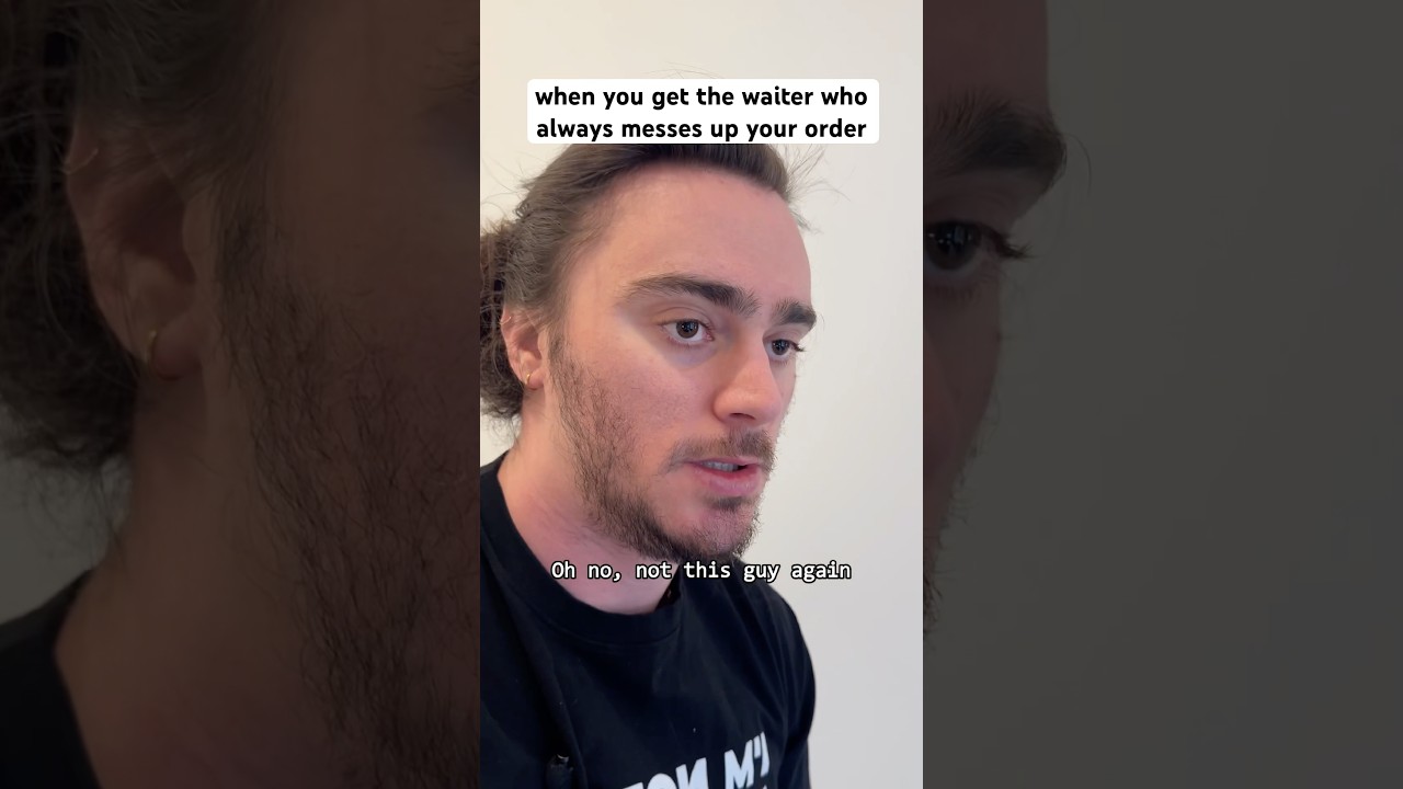 how to order when you get a bad waiter #shorts #comedy #funny