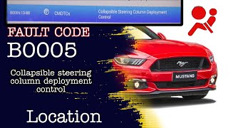 B0005 Collapsible steering column control location.