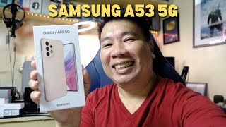 SAMSUNG GALAXY A53 5G -  UNBOXING, HANDS ON AND SET UP (PHILIPPINES)