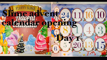 Fluffy slime advent calendar-Day 1
