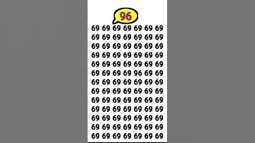 try to find this number 👉96  within 5 second 🧐🧐🧐#shorts #youtubeshorts