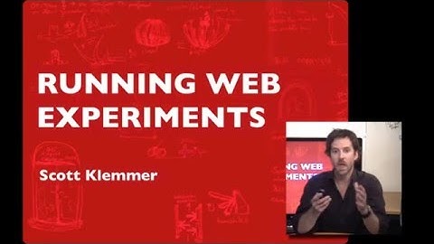 Lecture 28 — Running web experiments - (Introduction) | HCI | Stanford University