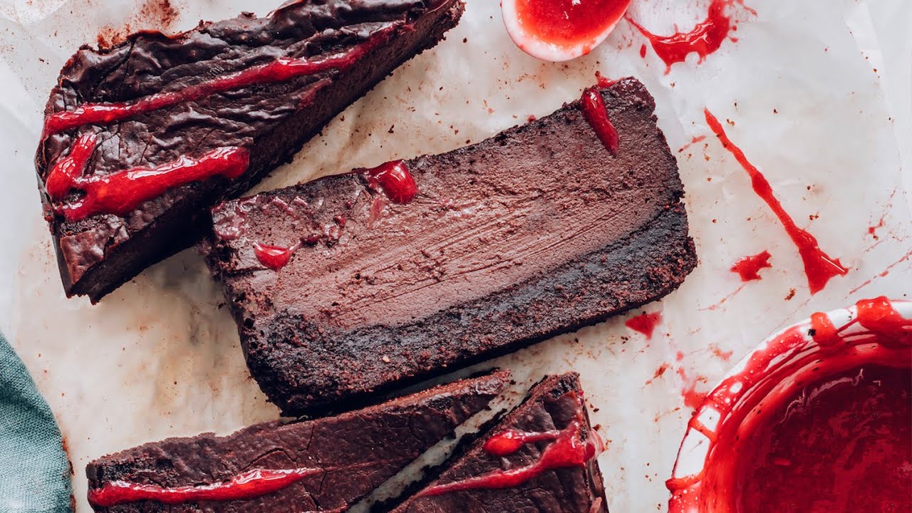 Easy Baked Chocolate Cheesecake (Vegan + GF) | Minimalist Baker Recipes
