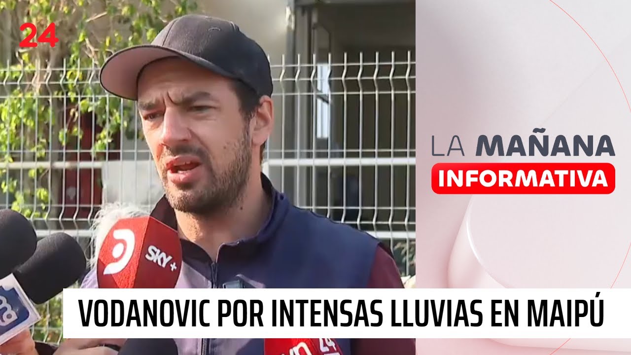 “Fue casi un tsunami de un metro de altura”: alcalde Vodanovic por intensas lluvias en Maipú