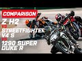 Ducati v Kawasaki v KTM | Ducati Streetfighter V4S v KTM 1290 Super Duke v Kawasaki ZH2 | Visordown