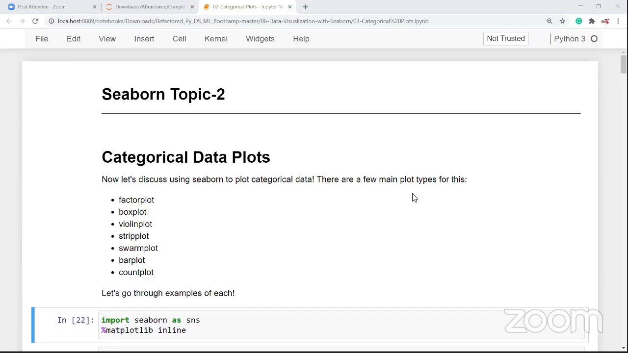 Class 60 ( 8.30 pm batch ( 12 pm batch ) ) Python Categorical Data ...