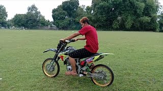 KLX BAN CACING TEST RIDE DI RUMPUT