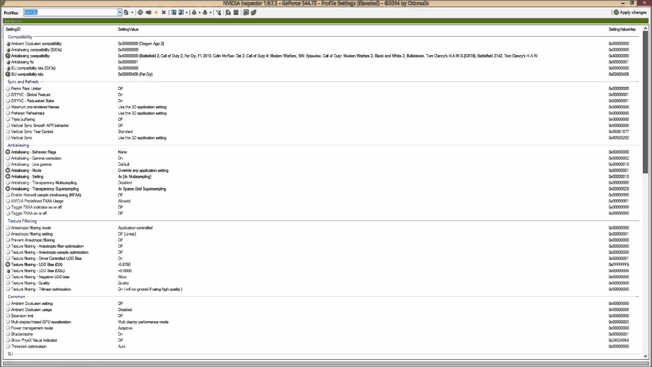 How to activate Sparse Grid Supersampling (SGSSAA) in Far Cry 1 (PC) with Nvidea Inspector