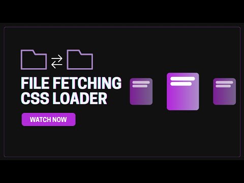 File Fetching Loader Animation Using Pure CSS  Modern Loading UI