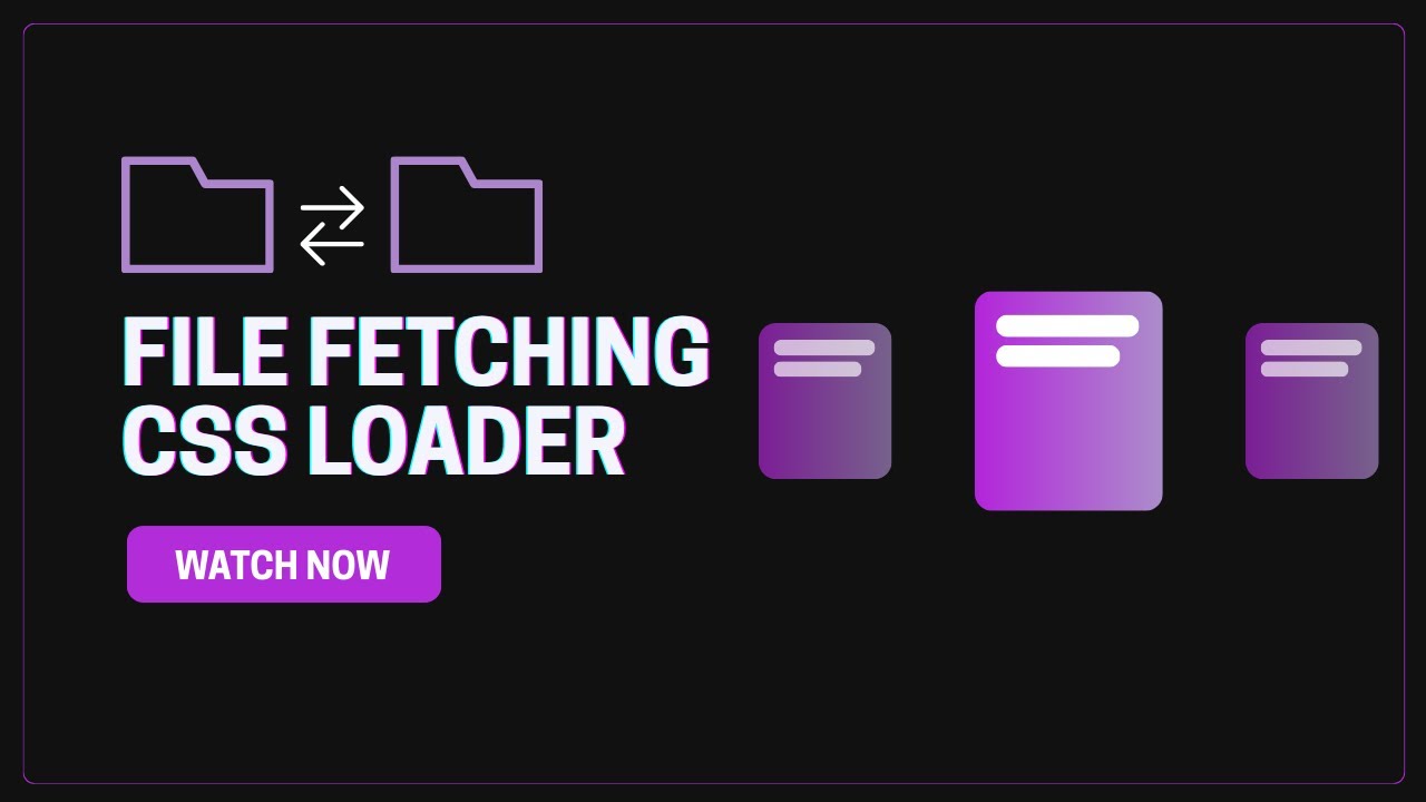 File Fetching Loader Animation Using Pure CSS  Modern Loading UI