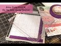 Two Minute Tip - Using my Sizzix Grid Tip of NO MORE MAGNETS EVER In the Tim Holtz Stamp Platform
