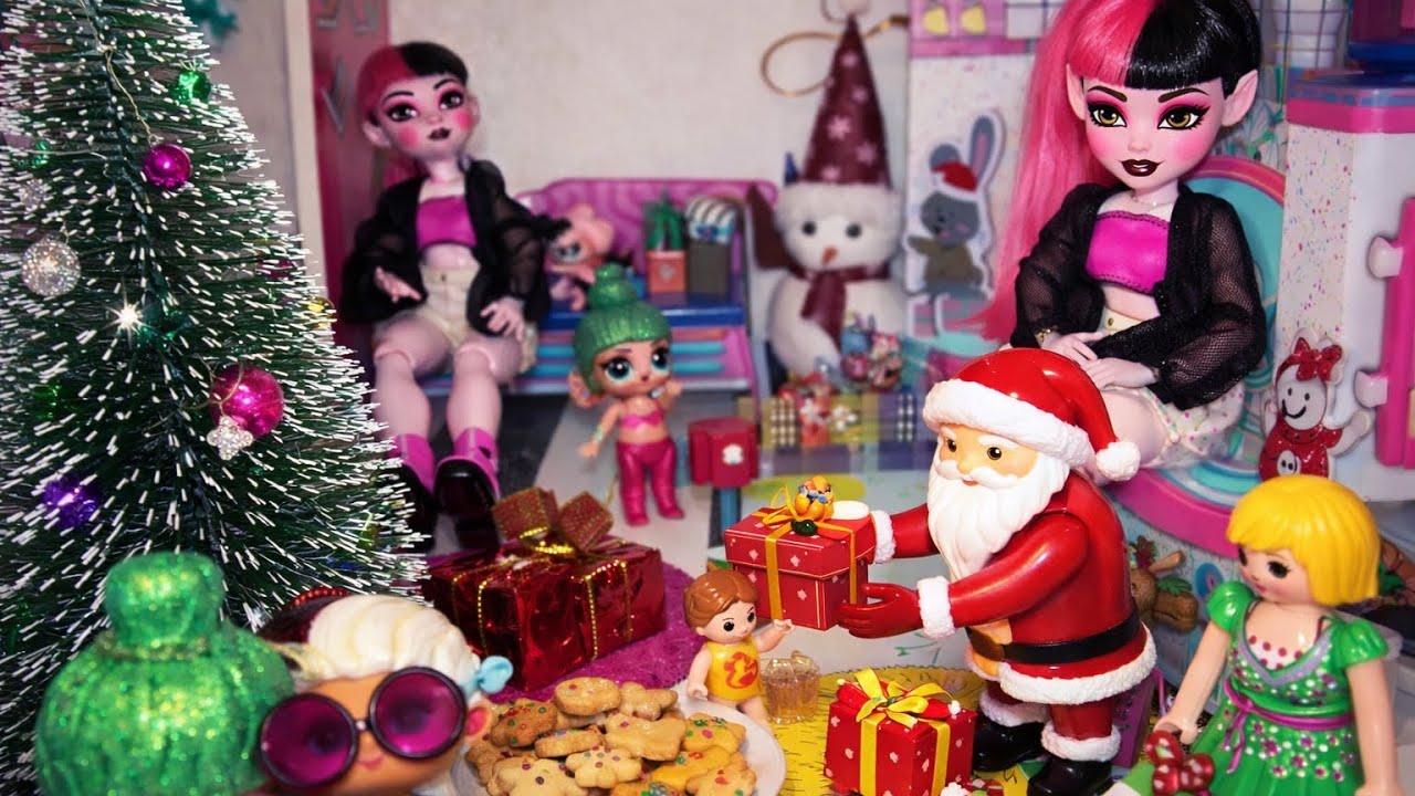 🎄 Christmas at the Play Hotel! 🎁Tiny Toys, Furniture & Snacks!