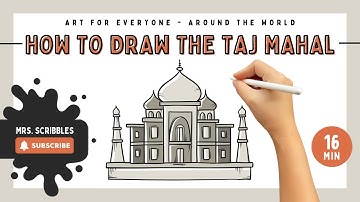 How To Draw the Taj Mahal | Step-By-Step Art Tutorial | Easy Drawings For Kids