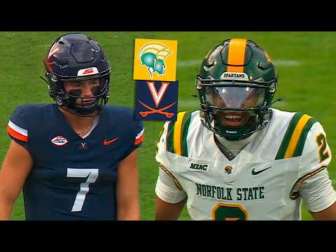 Norfolk State vs #25 Virginia College Football Highlights Full Game 2026
