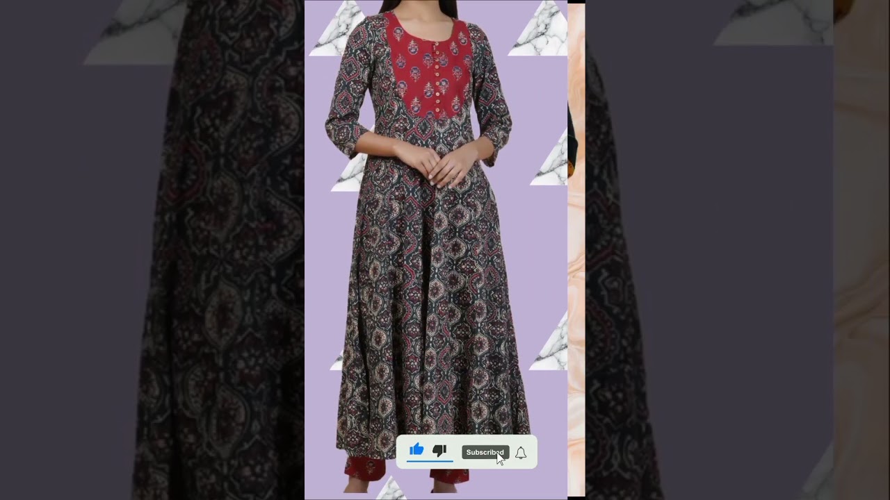 Adipoli ajrak print kurti designs ❣️❣️❣️