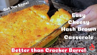 Cheesy Hash Brown Casserole | Cheesy Hash Brown Bake | Better than Cracker Barrel Casserole