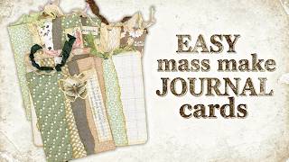 Mass Make Journal Cards for Beginners (Easy Ephemera Tutorial!)