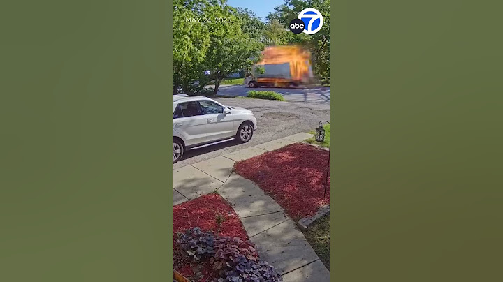 Truck explosion caught on video