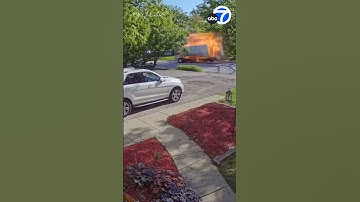Truck explosion caught on video