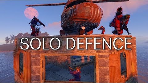 STOLEN M249 LEADING TO A SOLO RAID DEFENCE - Rust