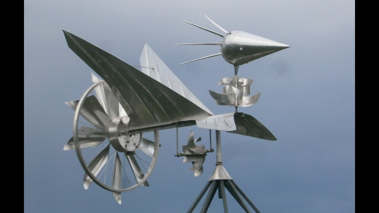 Windpowered Sculpture YouTube