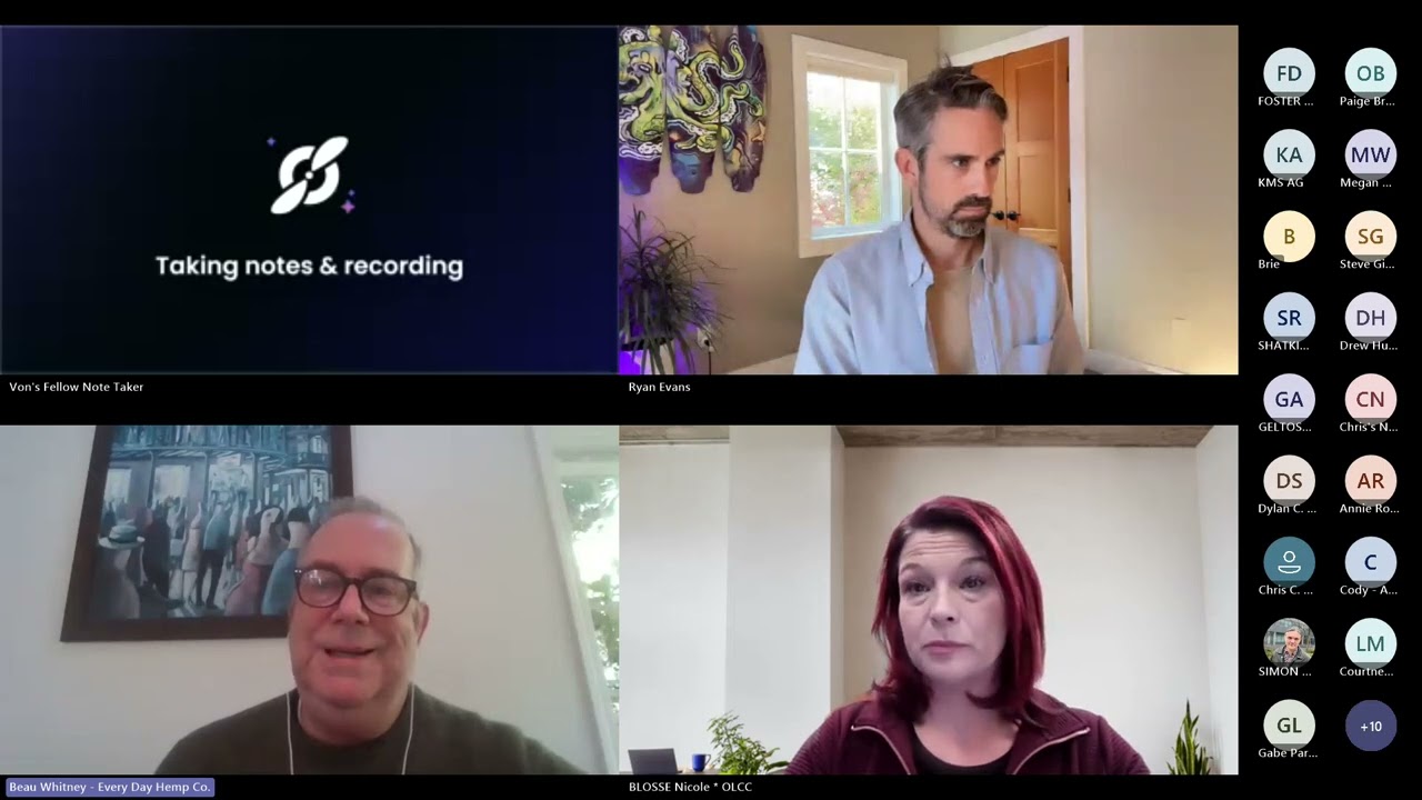 Hemp Product Registry Public Rules Hearing - October 15, 2025