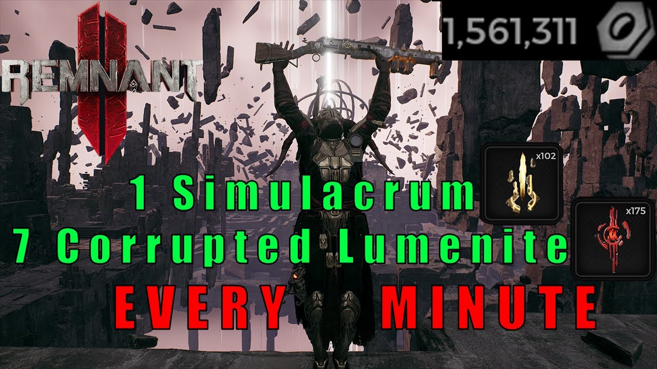 Remnant 2 BEST Simulacrum/Corrupted Lumenite Speed Farm - Addendum