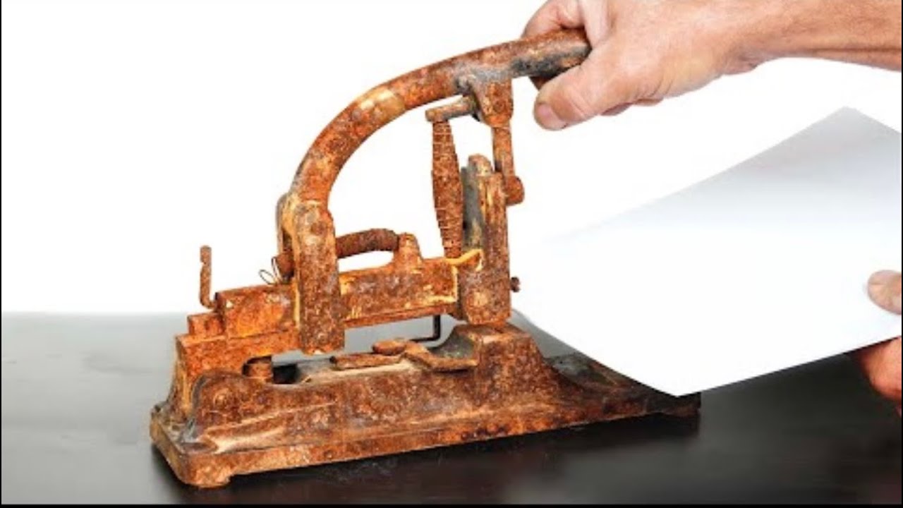 RESTORING a Rusty Old Stapler to its Former Glory.