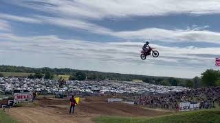 Jett Lawrence gets towed in to Larocco's leap by Chase Sexton for his first time!