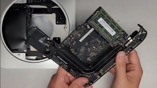 Late 2012 Mac Mini A1347 Disassembly RAM SSD Hard Drive Upgrade Power Supply Fan Replacement Repair