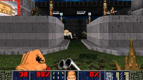 [Doom 2] Austerity - A Simplicity Tribute v2.0 Map 1 "Upside Down" UV-Max in 8:22