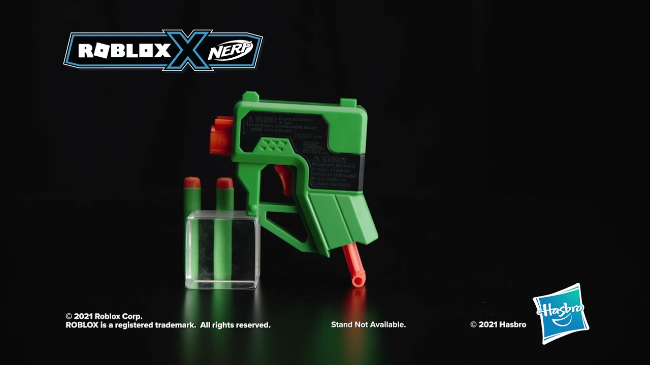 NERF Roblox Phantom Forces: Boxy Buster Dart Blaster, Pull-Down