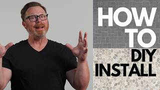 I HATE It, But YOU Can Install It! DIY Pebble & River Rock Tile Mosaics for Beginners