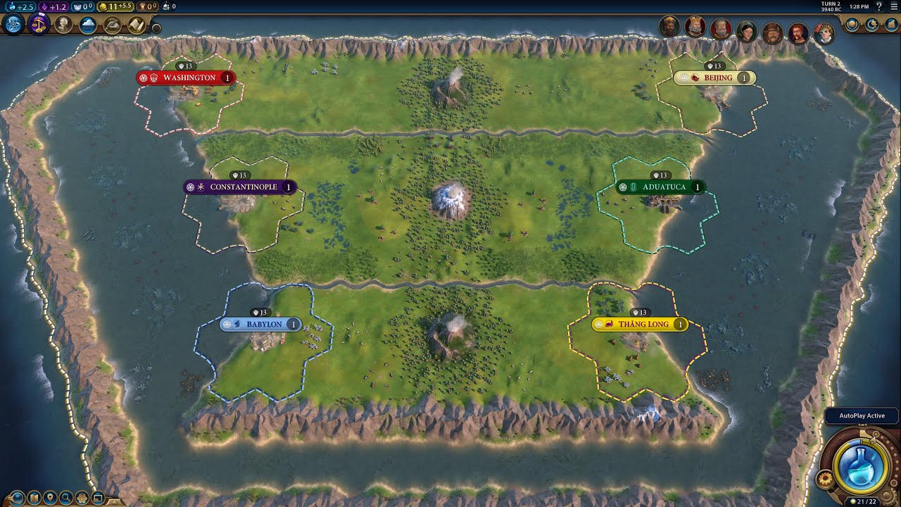 Civ 6 AI Only Timelapse: New Horizons - YouTube