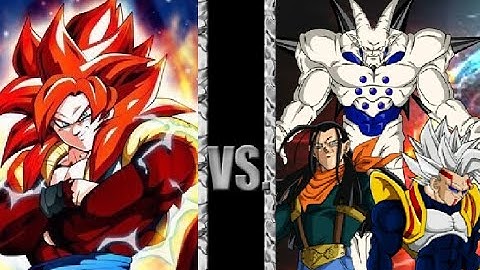 Dragon Ball Z Devolution SSJ4 Gogeta vs GT Villains