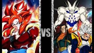 Dragon Ball Z Devolution SSJ4 Gogeta vs GT Villains