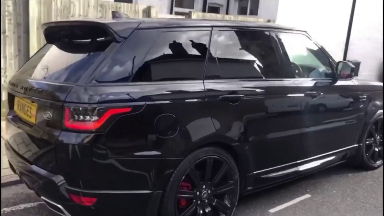 New Black Range Rover Sport Dynamic Autobiography on Speed ...