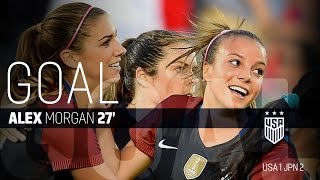 Wnt Vs. Japan Alex Morgan First Goal - June 2, 2016