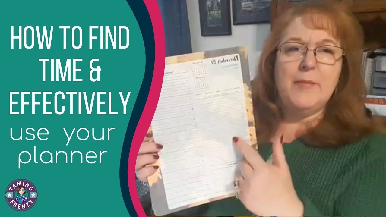 How To Make Time & Effectively Use Your Planner - YouTube
