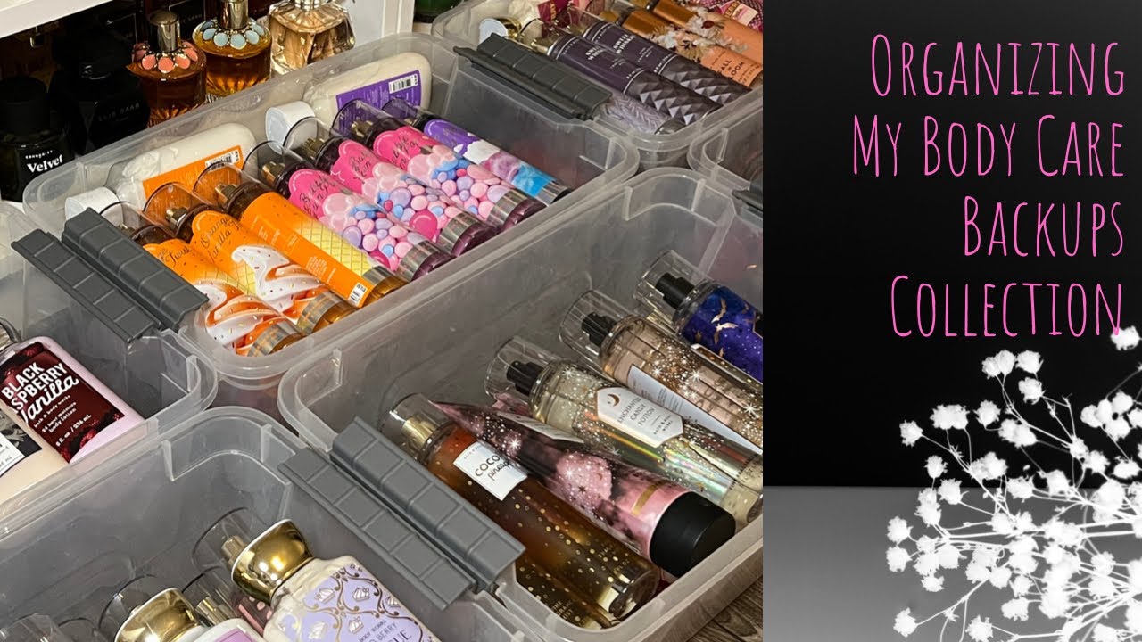 Organizing my collection of body care backups (incl. discontinued B&BW/VS/PINK favorites)