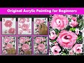 [#53] One Stroke Acrylic Flower Painting #xpertarts #acrylicpainting  #originalpainting