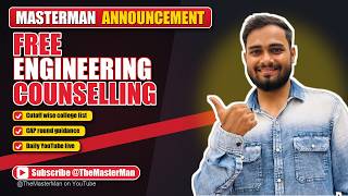 FREE Engineering Counselling ANNOUNCEMENT | Engineering Admissions | MHTCET2026 | TheMasterMan