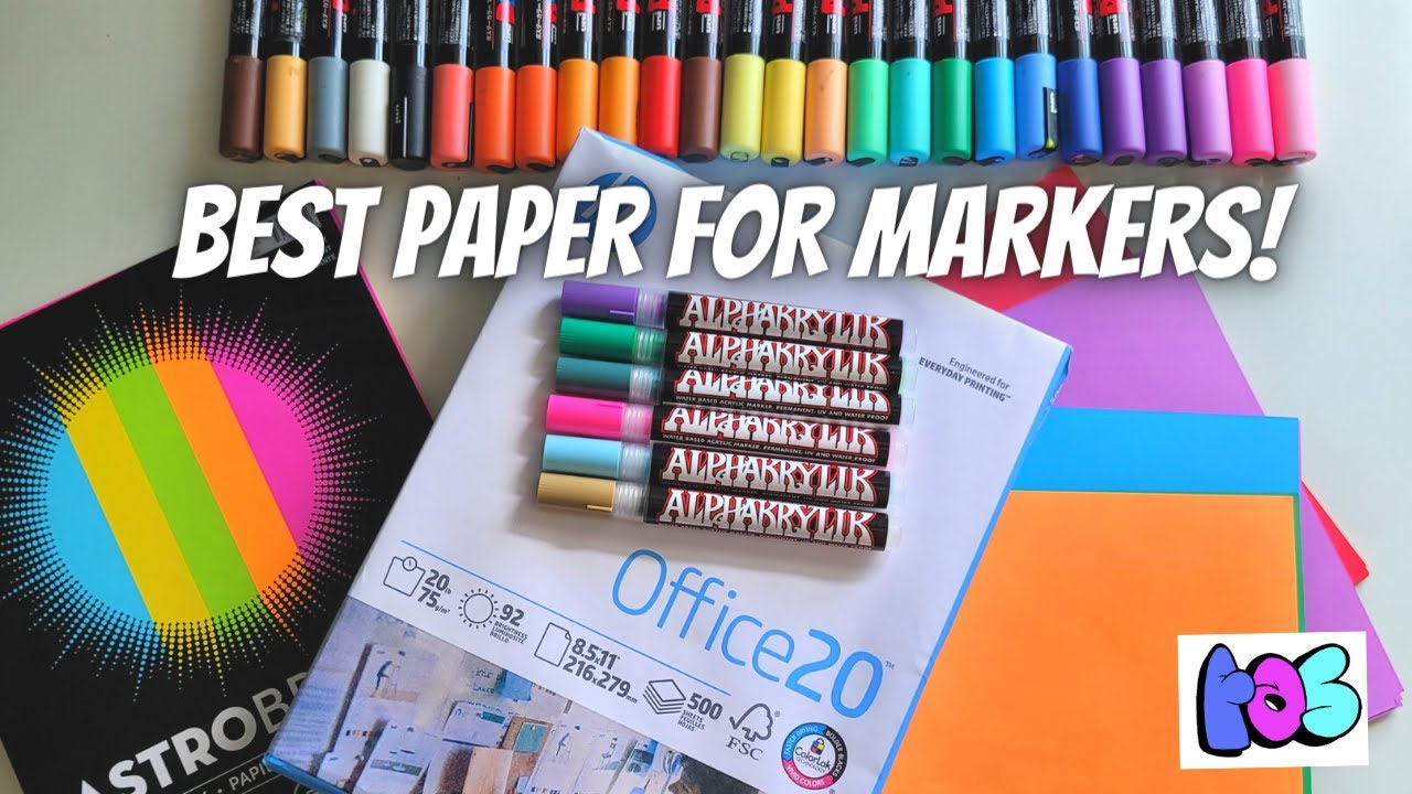 Is This The Best Paper For Posca Markers !? 🤔 #art #drawing