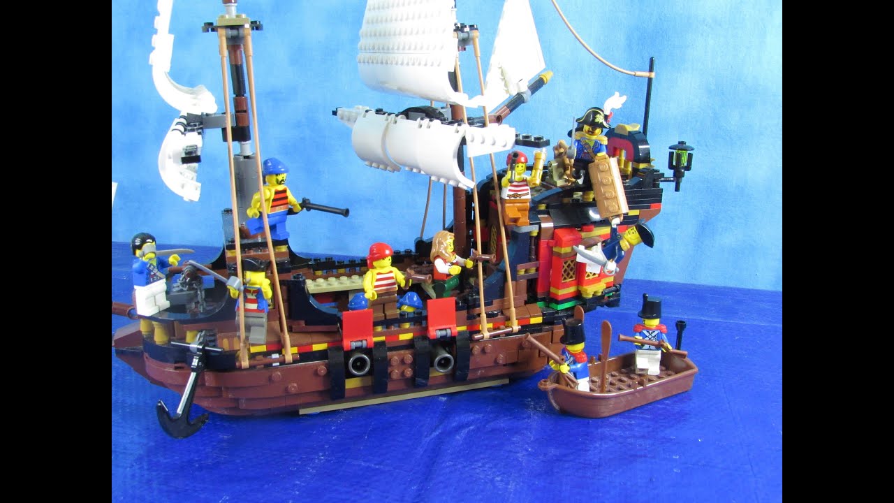 Битва Оранжевой Бороды за Сундук с бриллиантами. Полный фильм/Lego Pirate Stop Motion