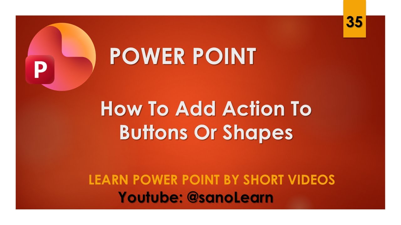 35-How to add an action button in Powerpoint 2024 - YouTube